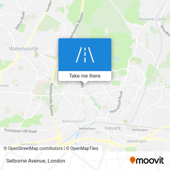 Selborne Avenue map