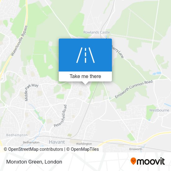 Monxton Green map