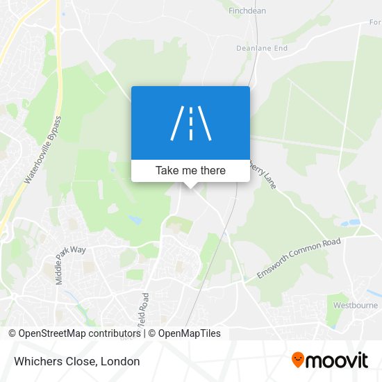 Whichers Close map