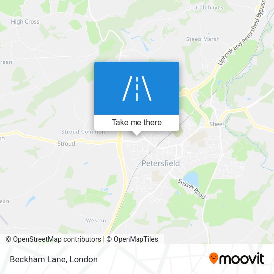 Beckham Lane map