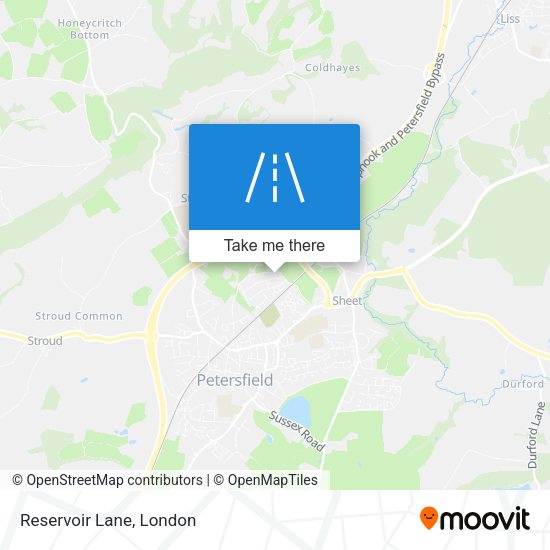 Reservoir Lane map