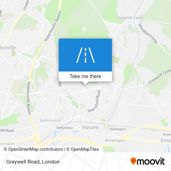 Greywell Road map