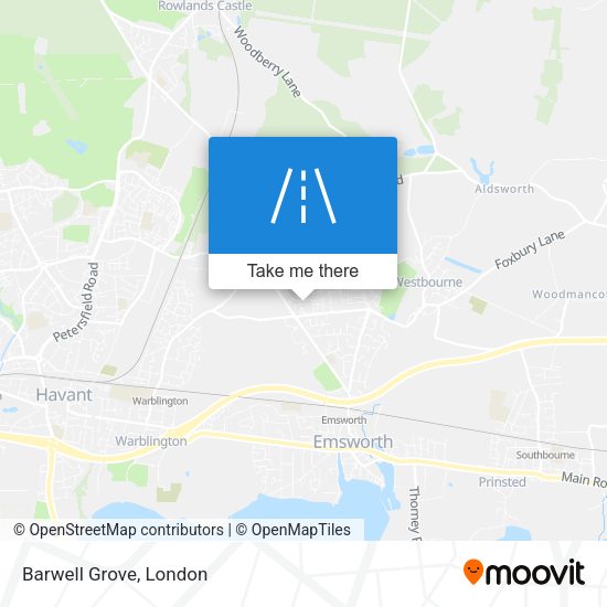 Barwell Grove map