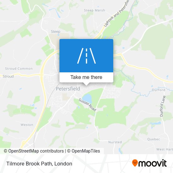 Tilmore Brook Path map