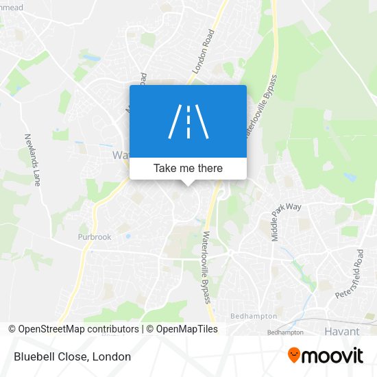 Bluebell Close map