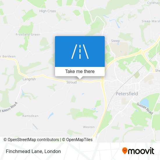 Finchmead Lane map