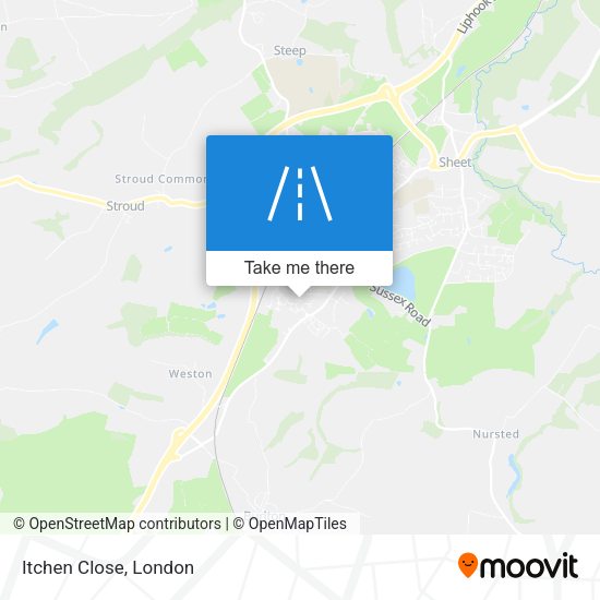 Itchen Close map