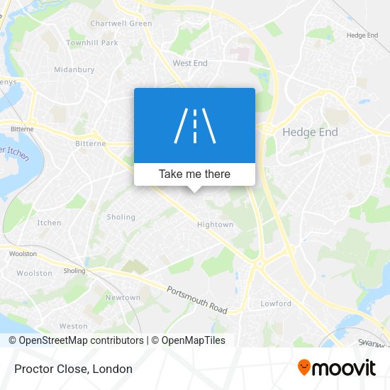 Proctor Close map