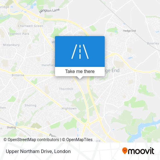 Upper Northam Drive map