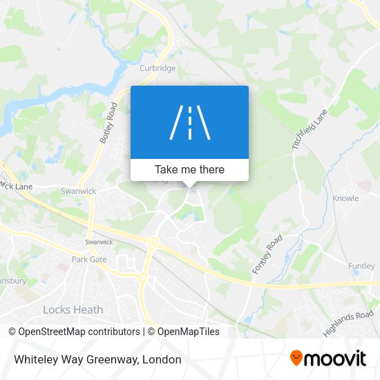Whiteley Way Greenway map