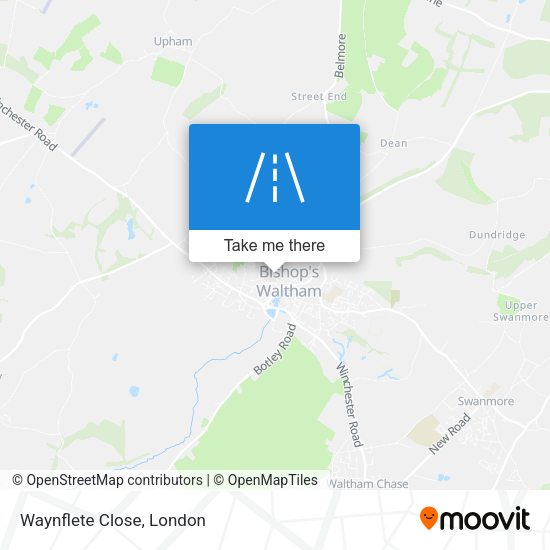 Waynflete Close map