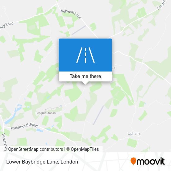 Lower Baybridge Lane map
