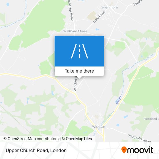 Upper Church Road map