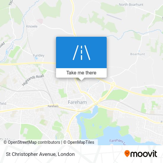 St Christopher Avenue map