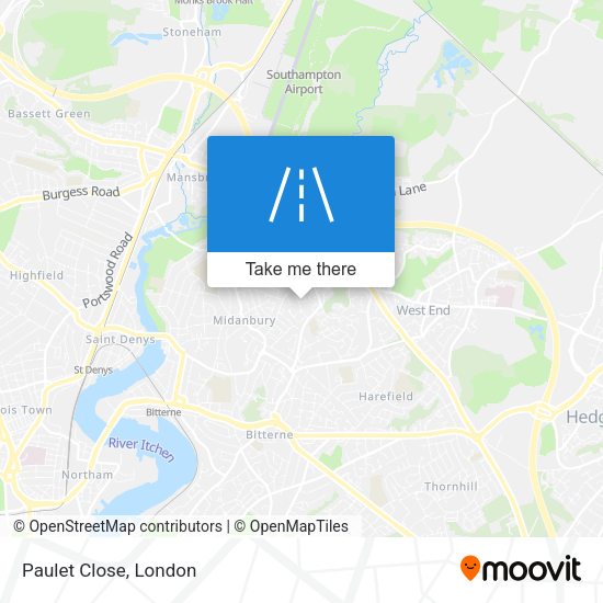Paulet Close map