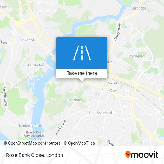 Rose Bank Close map