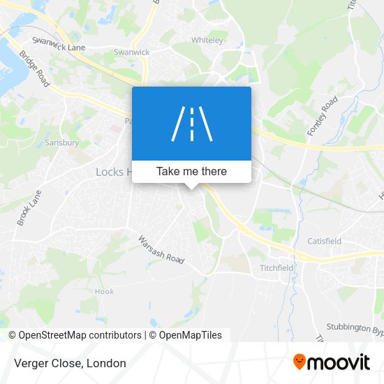 Verger Close map