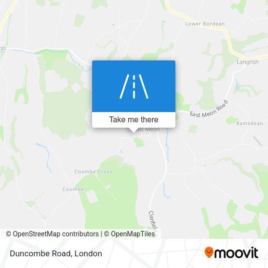 Duncombe Road map