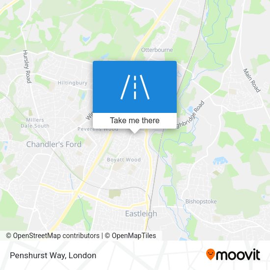 Penshurst Way map