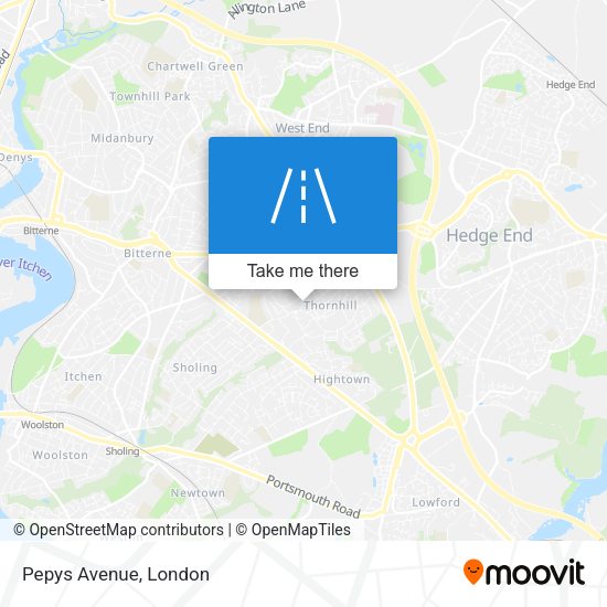 Pepys Avenue map