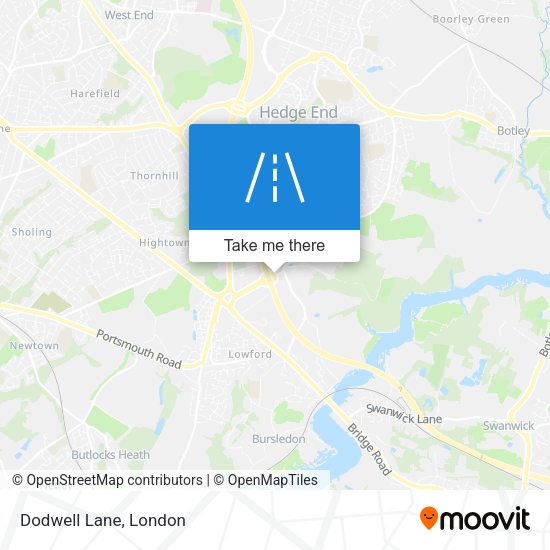 Dodwell Lane map