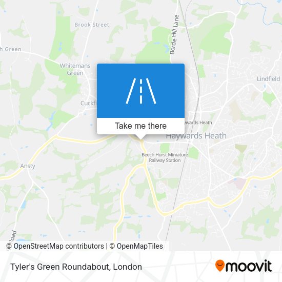 Tyler's Green Roundabout map