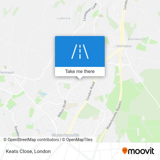 Keats Close map