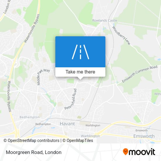 Moorgreen Road map