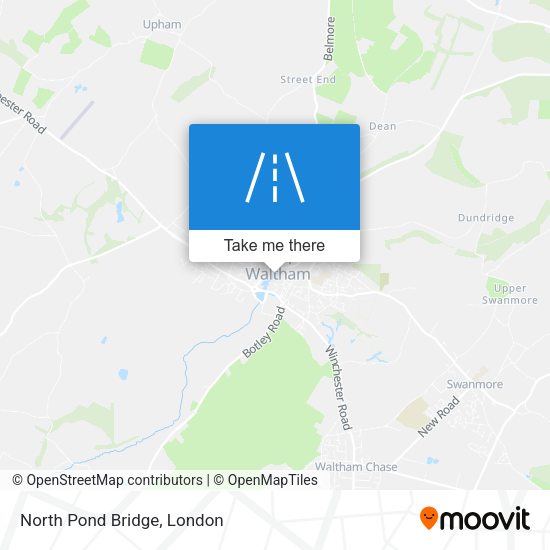 North Pond Bridge map