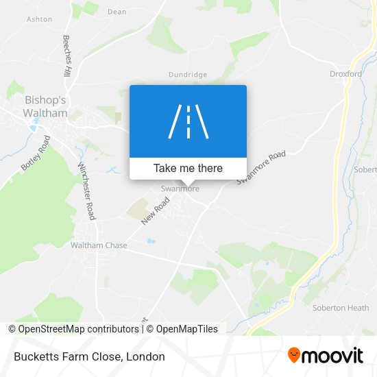 Bucketts Farm Close map
