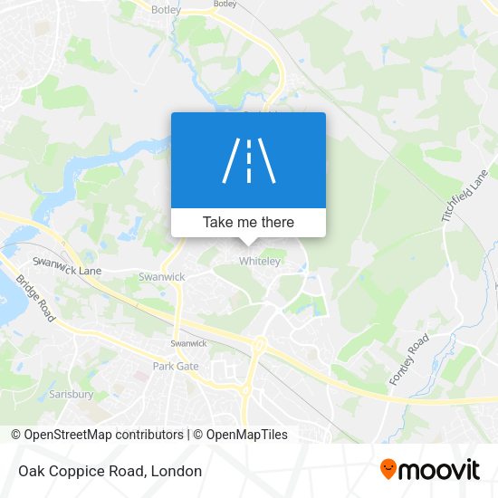 Oak Coppice Road map
