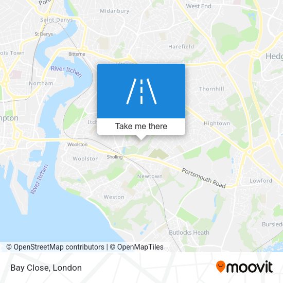 Bay Close map