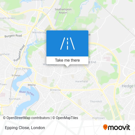 Epping Close map
