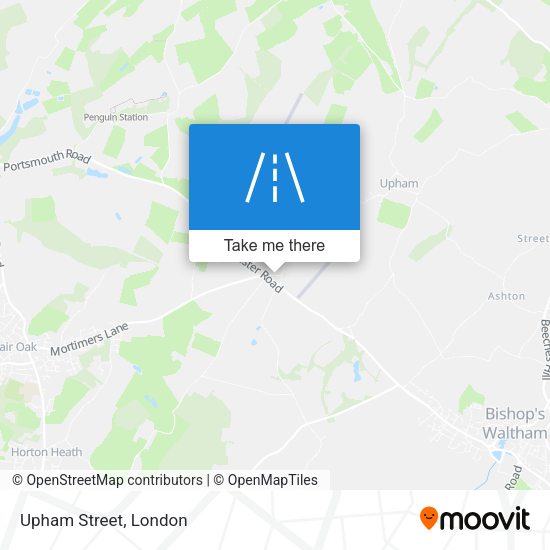 Upham Street map