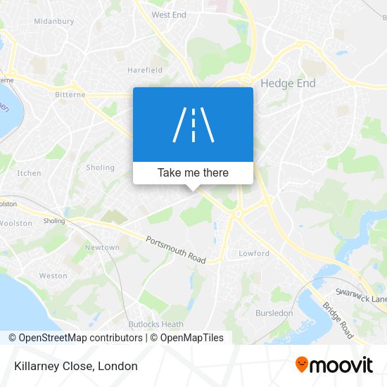 Killarney Close map