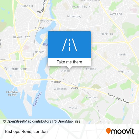 Bishops Road map