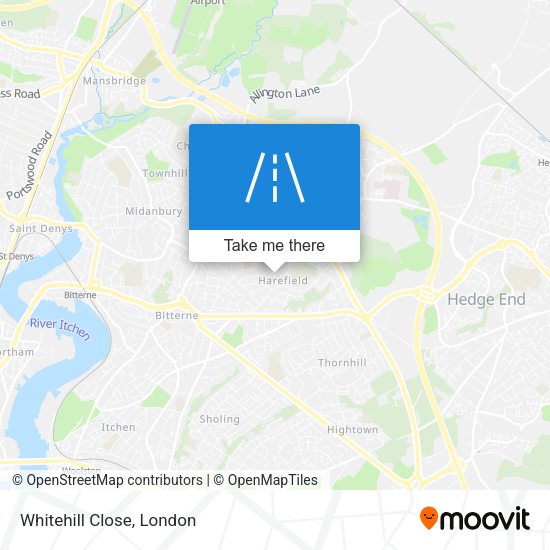 Whitehill Close map