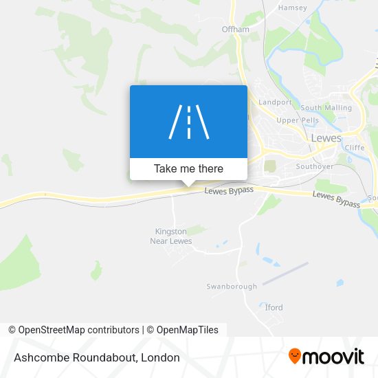 Ashcombe Roundabout map