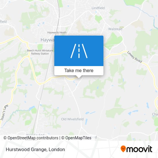 Hurstwood Grange map