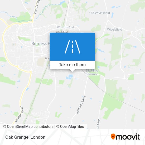 Oak Grange map