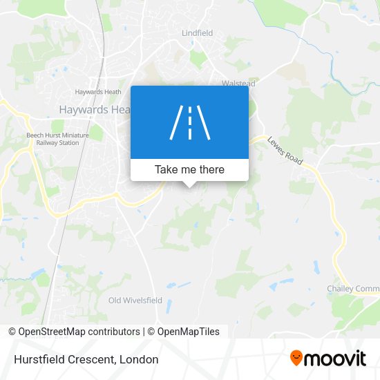 Hurstfield Crescent map