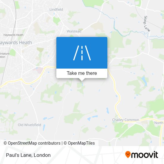 Paul's Lane map
