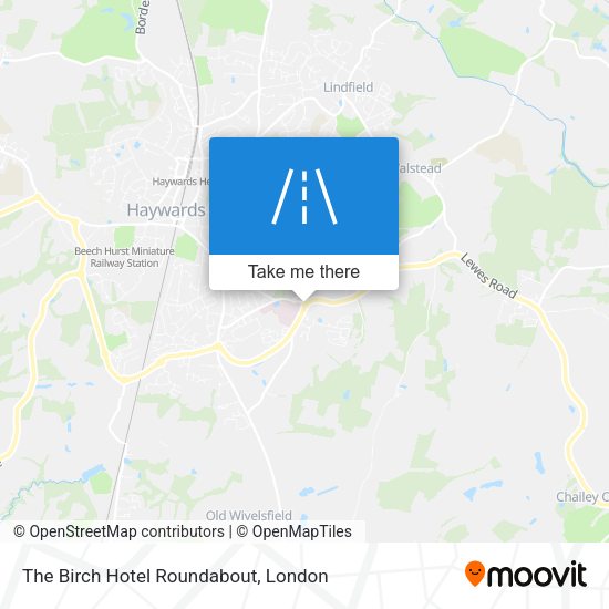 The Birch Hotel Roundabout map