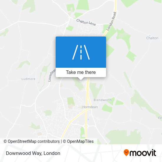 Downwood Way map