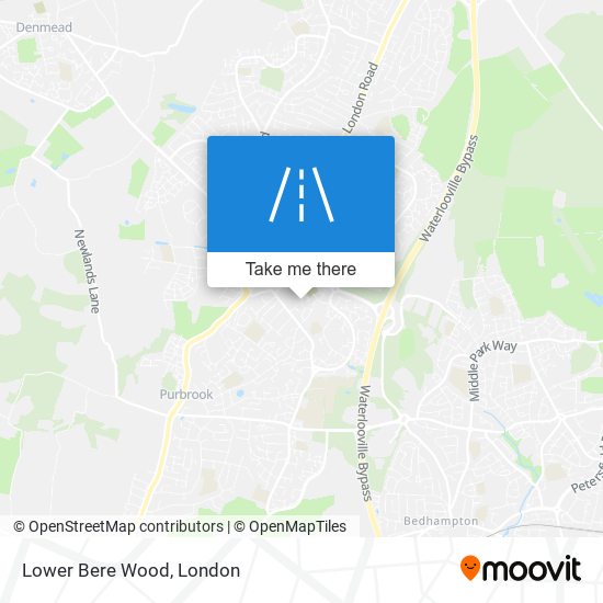 Lower Bere Wood map