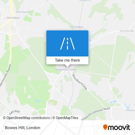 Bowes Hill map