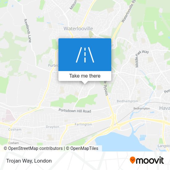 Trojan Way map
