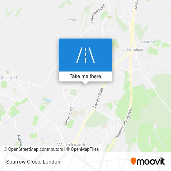 Sparrow Close map