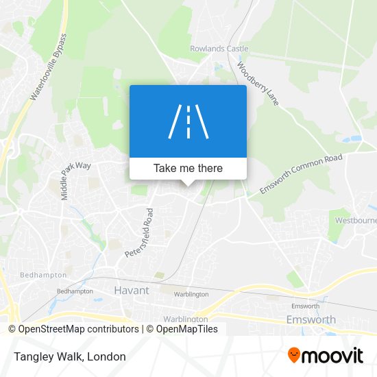 Tangley Walk map