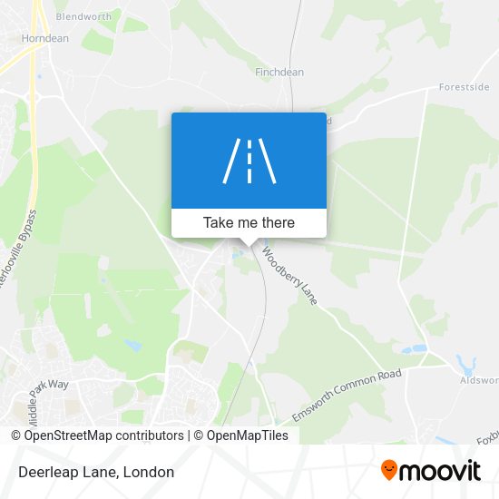 Deerleap Lane map